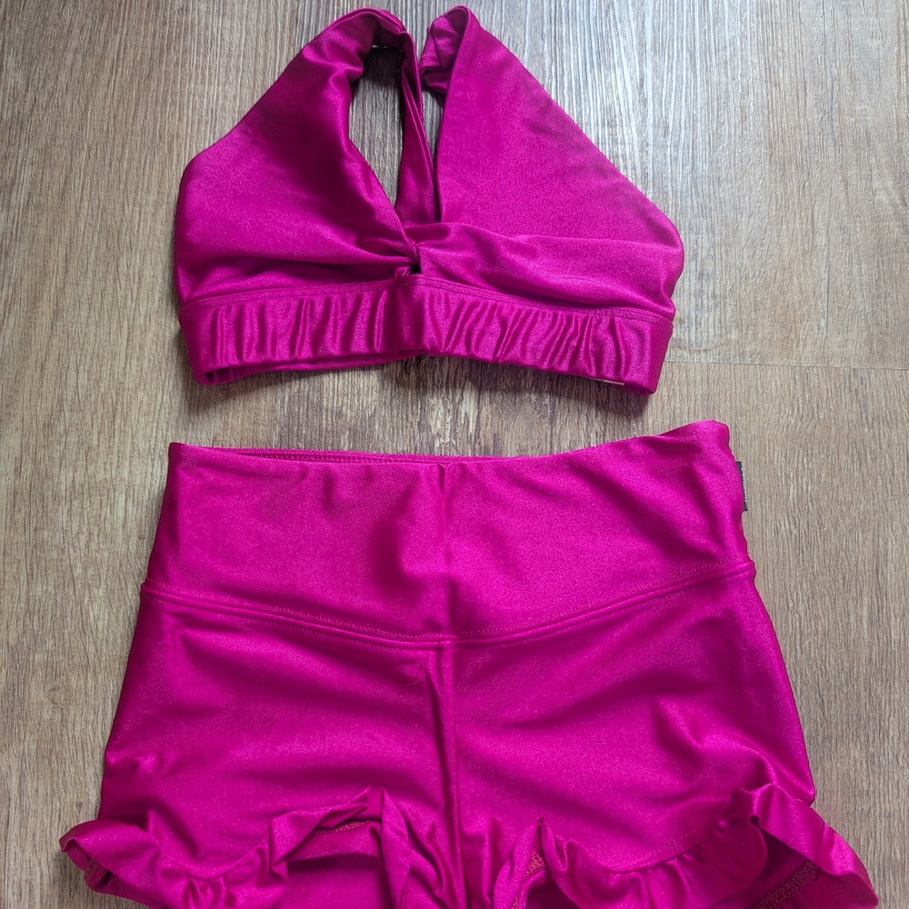 Tiger Friday Twisted Sister Top And Frilly Bootie Shorts Set Child XL
